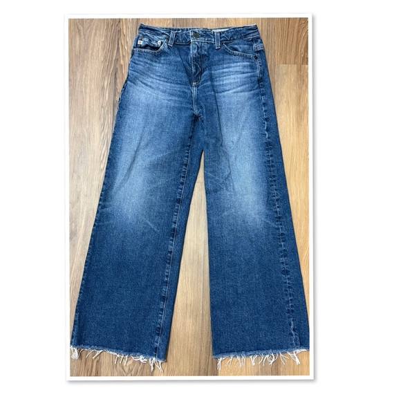 Ag Adriano Goldschmied Saige Wide Leg Crop Jeans - Picture 3 of 14